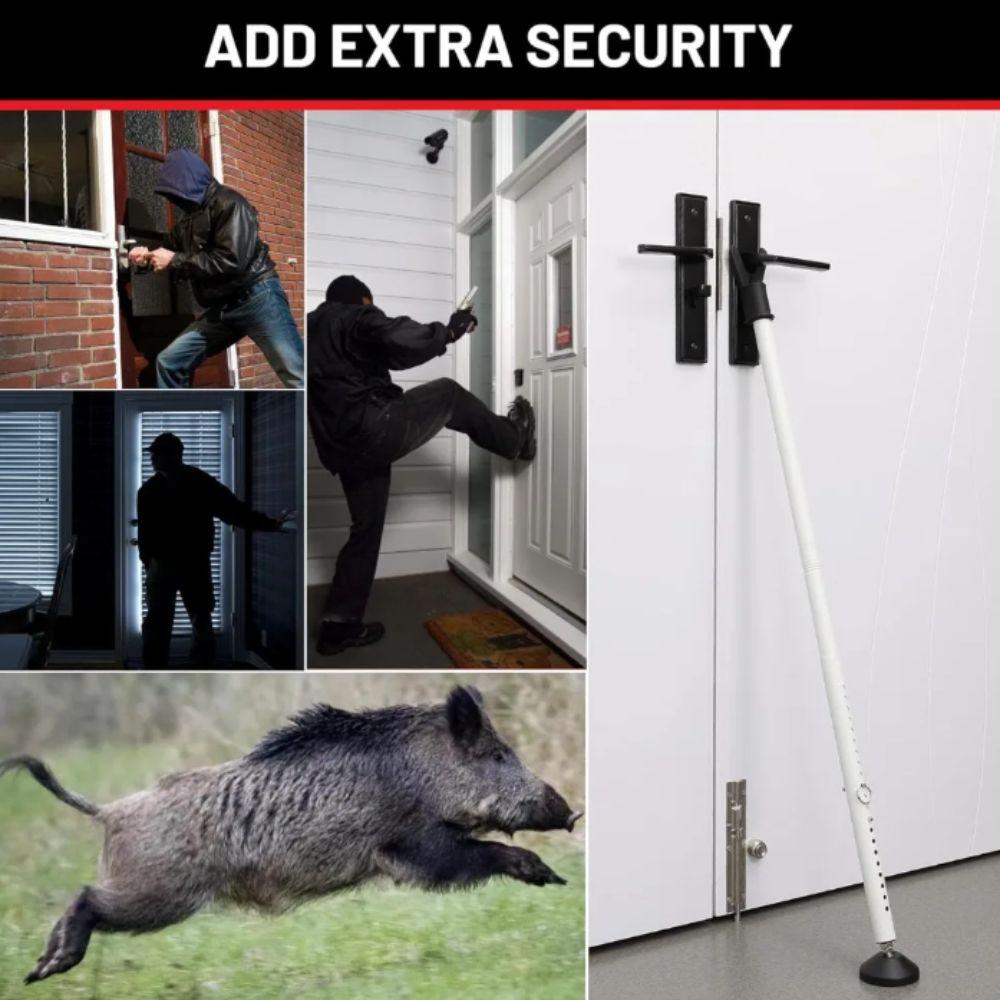 Adjustable Security Door Jammer Heavy Duty Door Stopper Anti-Theft Bar  Window Security