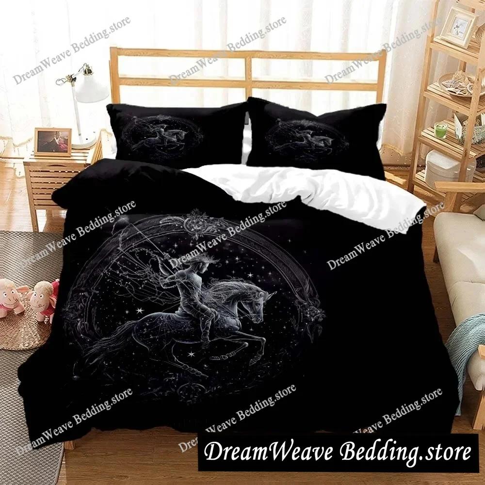 Constellation Personalized Print Quilt Cover Soft and Comfortable Comforter Bedding Sets Complete Size Customizable Luxury Gift