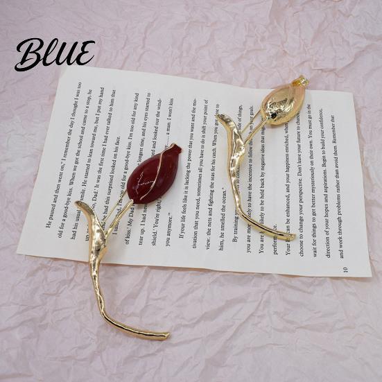 Handbag Charm Brooch Tulip Flower Metal Alloy Versatile Jacket Dress
