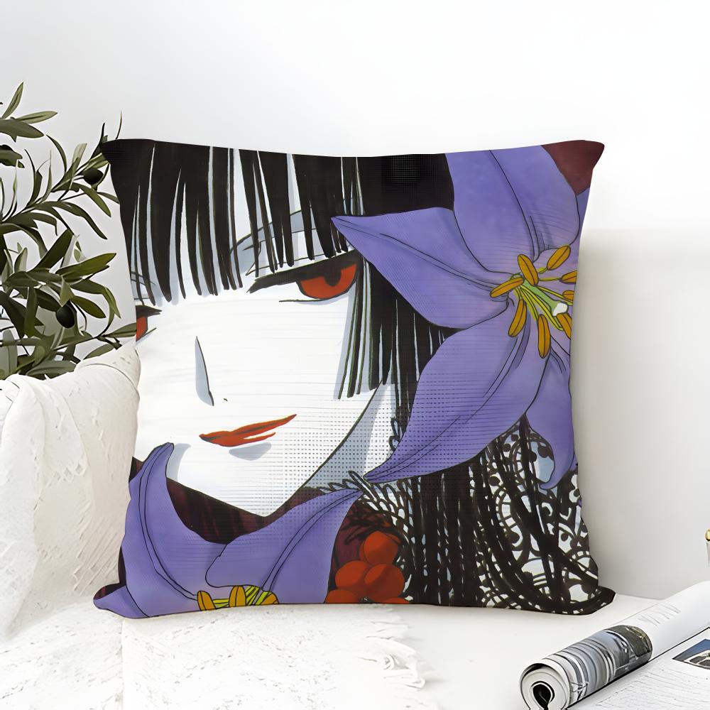 Cartoon Comic Yuuko XxxxHolic Pillow Case Linen Pillow Case Sofa Home Decor Cushion Cover Cushion Cove