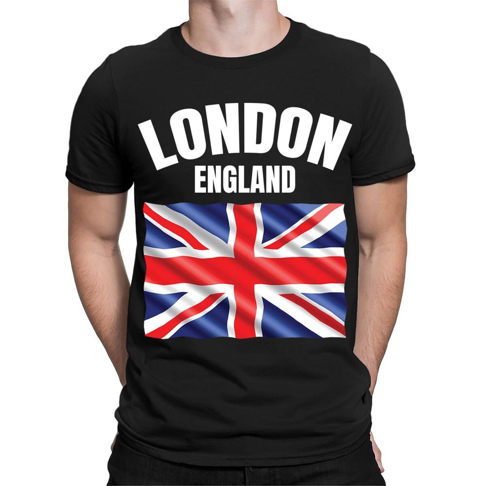 

London England Souvenir Union Jack UK British Mens Womens T-Shirts Top #TA-147 XL