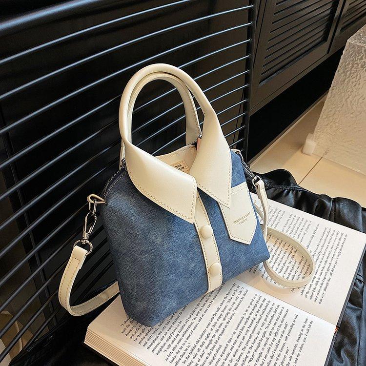 Creative Cloth Design Women Shoulder Bags Ctrast Color Plaid Ladies Crossbody Bag Funny Portable Versatile Female Handbags