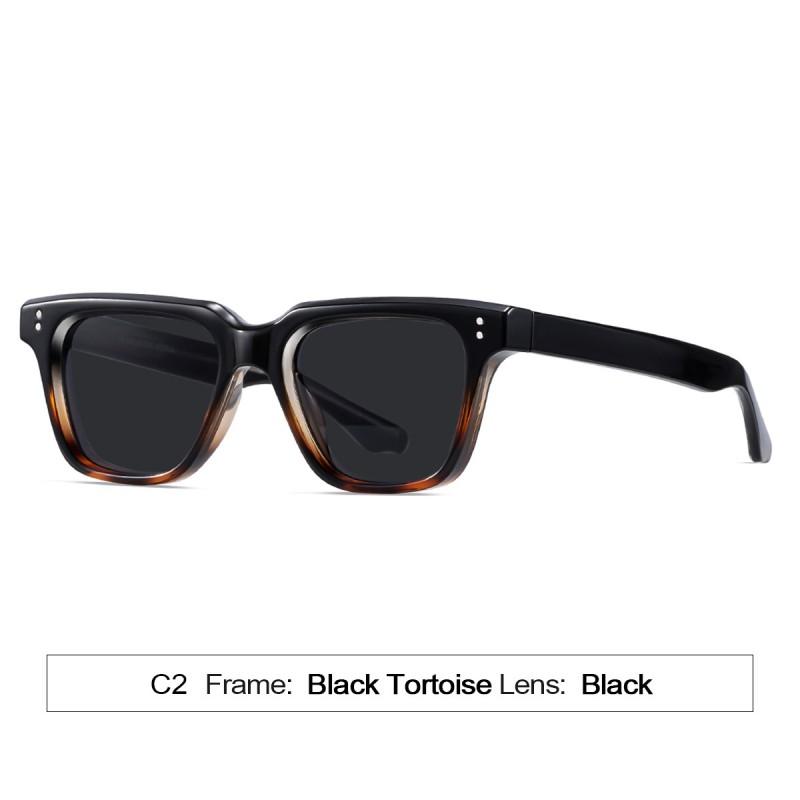 Square Frame UV400 Sunglasses Women Men Retro Chic Full Rim PC Lens Fashionable Outdoor Driving Shades