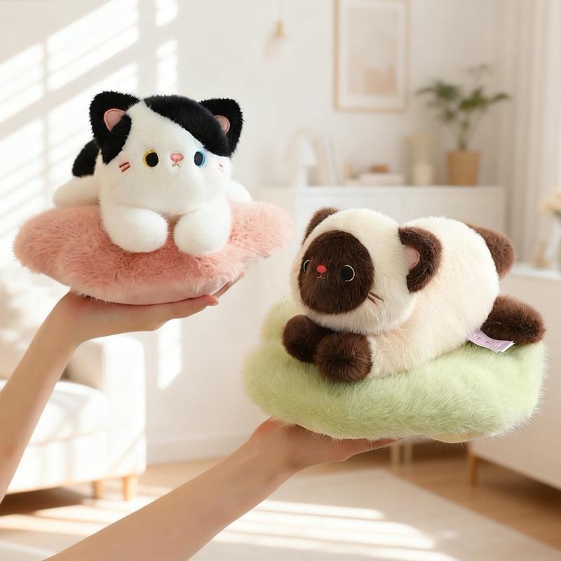 8 Colours 25CmCartoonish Lying Cat Stuffed Cozy Soft Critter Figure Children Natal Day Surprise Cozy Comfortable Warm Snuggly