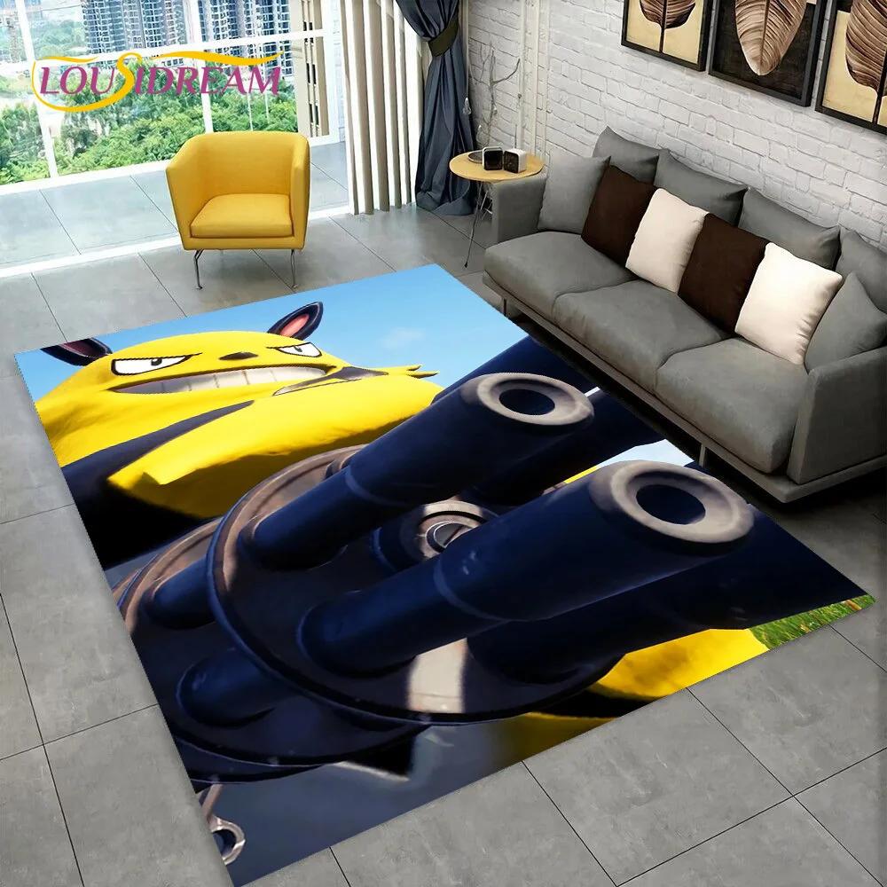 3D Cartoon Palworld Spiel Teppich für Zuhause Wohnzimmer Schlafzimmer Sofa Fußmatte Dekoration, Kinderteppich Rutschfeste Bodenmatte Geschenk
