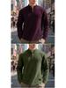 Herren Freizeit Jacquard Stehkragen Halbreißverschluss Sweatshirt für Frühling & Herbst