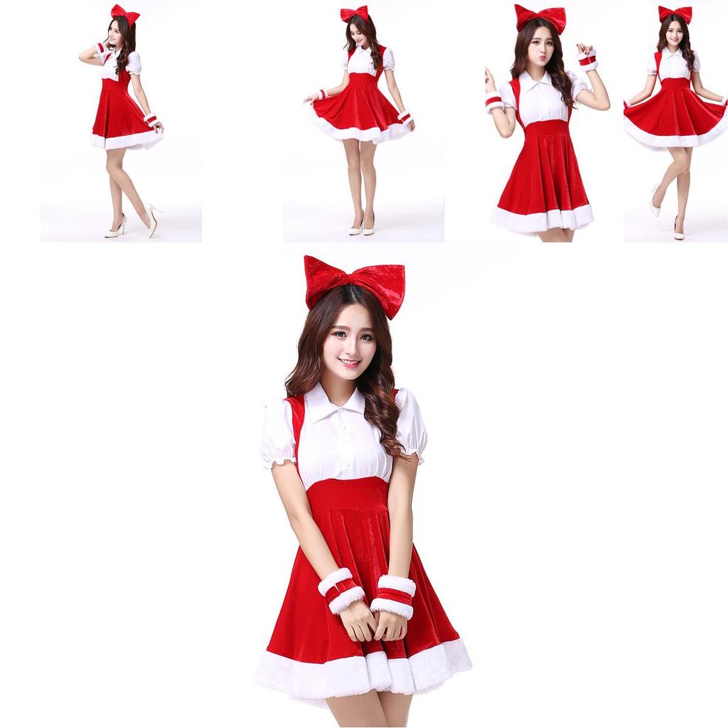Women Deluxe Mrs Santa Claus Christmas Fancy Dress Costume For Festive Celebrations