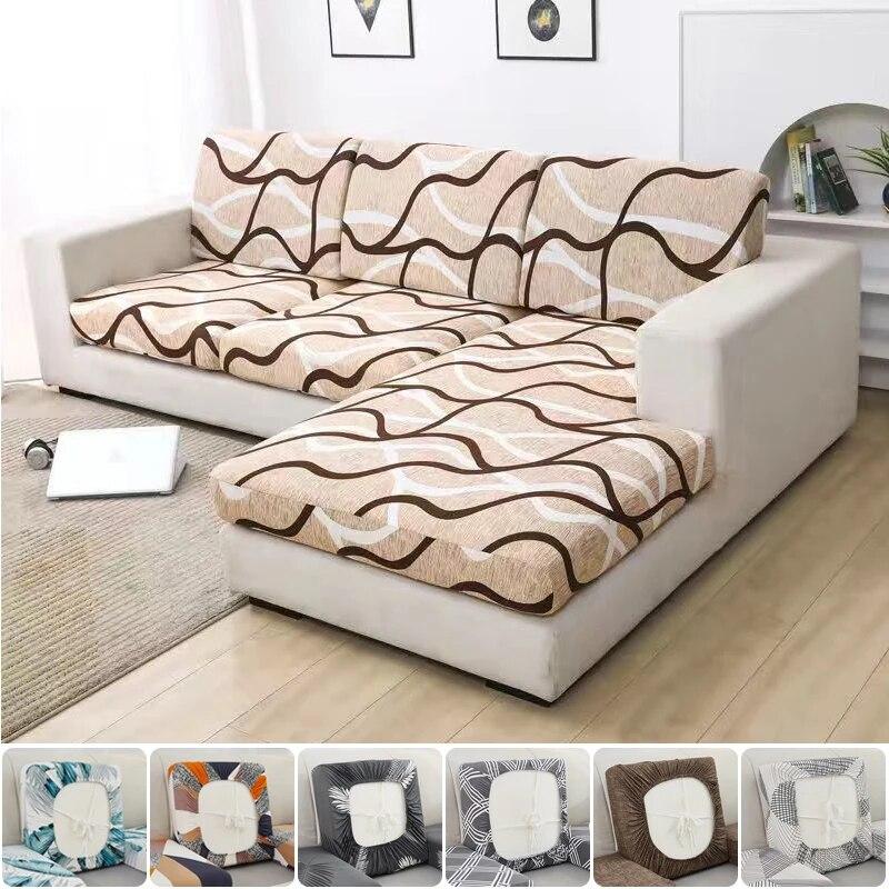 Capa de almofada de assento de sofá de impressão floral canto sofá slipcover protetor elástico sofá capas de assento de cadeira funiture
