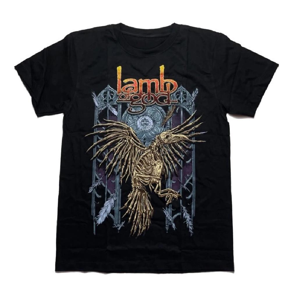 

2025 new LAMB OF GOD Heavy metal Thai version of trend rock short sleeve T-shirt XXXXXL