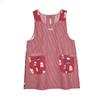 Plain Base Apron with Button Ribbon Plain Base Apron with Button Ribbon Opening a La [Kusuguru Japan] Opening, Carte, 247557, Red, M-L
