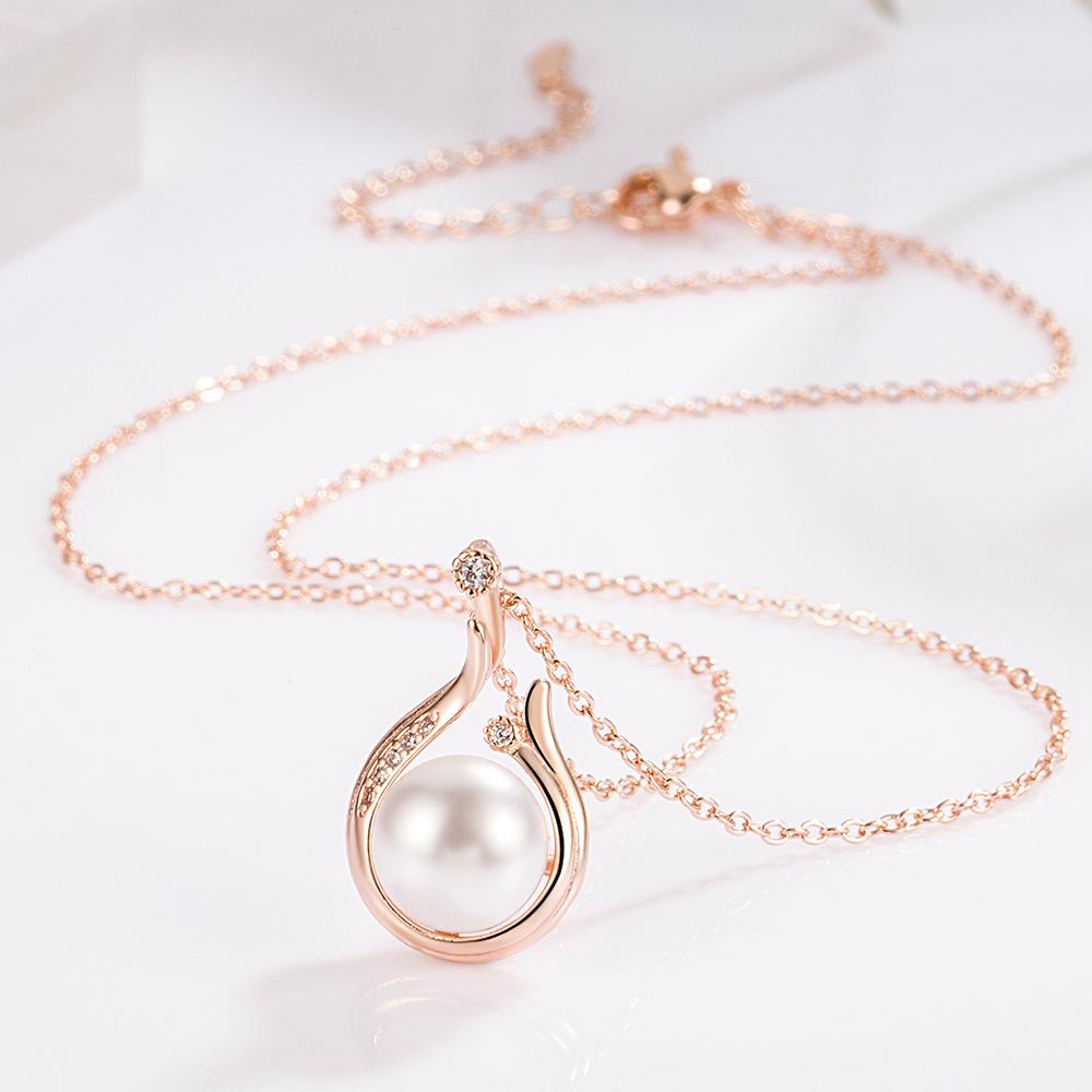 Zhenai Necklace Women's Freshwater Pearl Pendant Niche High Sense Necklace National Fashion Light Luxury Clavicle Chain Jewelry