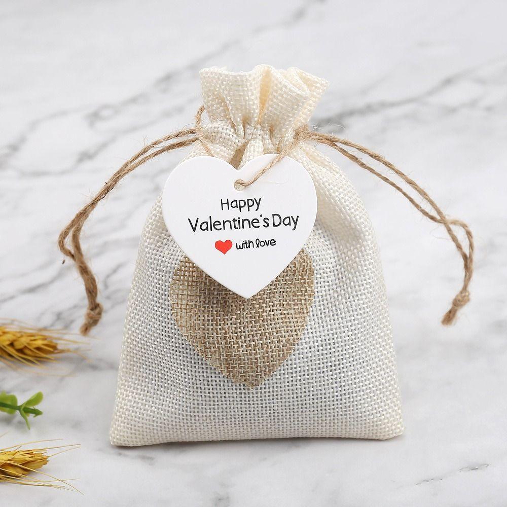 100pcs Hanging Decoration Gift Labels Heart Shaped Cards Hand Gift Hanging Tag  Party Label Stickers