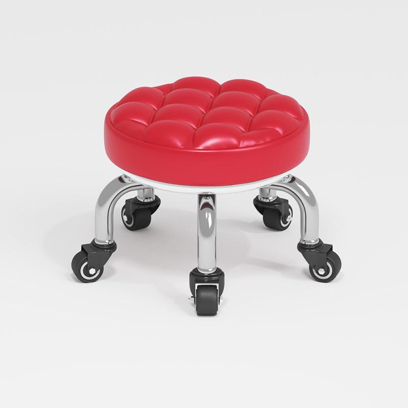 Silent Household Low Stool on Wheels - Multipurpose for Shoe Changing, Baby Moving, and Floor Cleaning