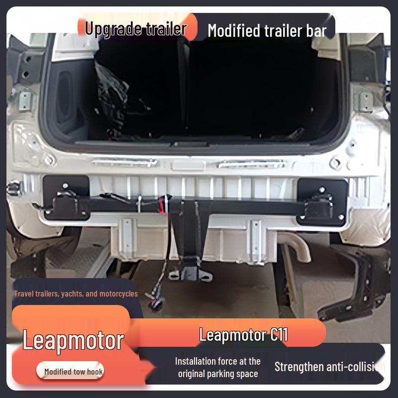 Leapmotor C11 Tow Bar: Modified Tow Hook for Off-Road, RV, and American Square Mount Trailers