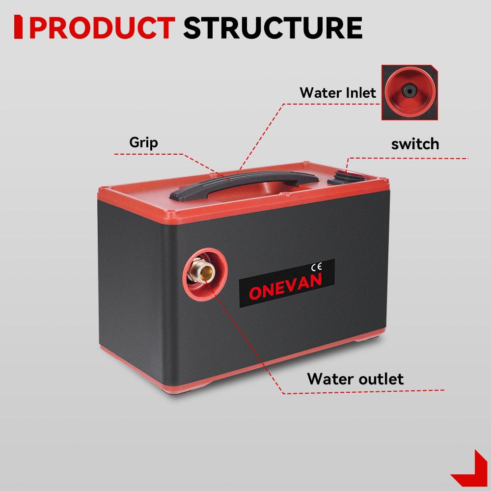 ONEVAN 220Bar Elektrisk Høytrykksspyler 2i1 Trådløs Bilvasker Sprøytepistol Hagerengjøringsverktøy For Makita 18V Batteripin