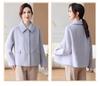 Elegant Spring Woolen Coat for Petite Middle-aged Mothers 2026