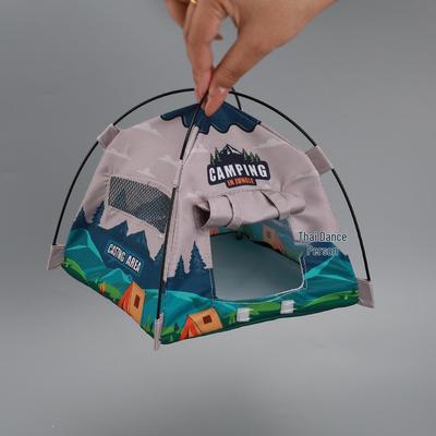 Miniature Camping Dollhouse Accessories: Children's Role-Playing Tent and Micro-Scene Model