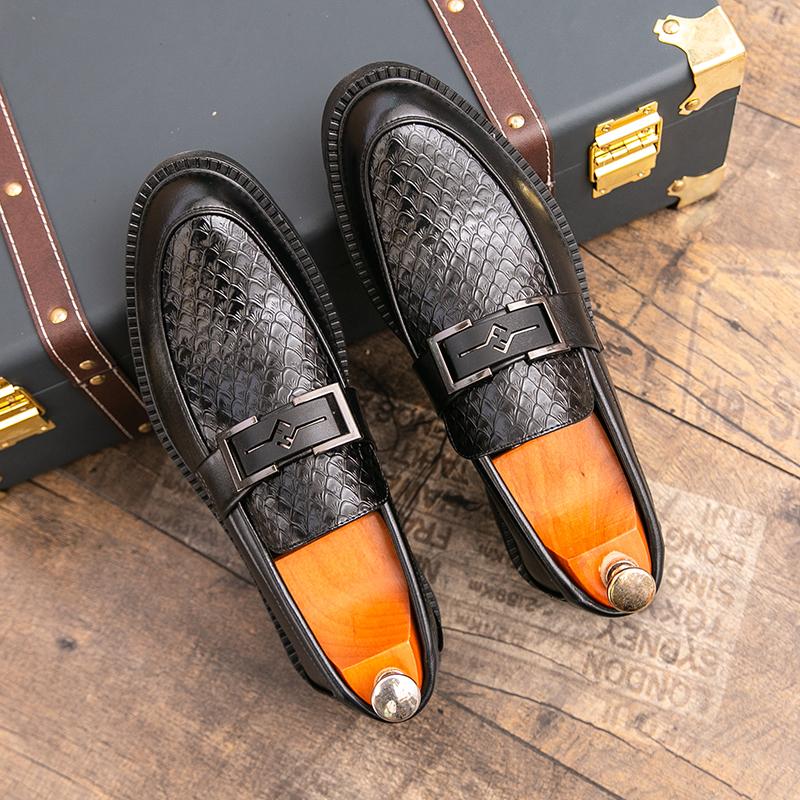 Men's Dress Shoes Luxury Business Leather Shoes 2026Fashion New Casual Shoe Classic Men's Loafers Soft Oxford Office Work Shoes
