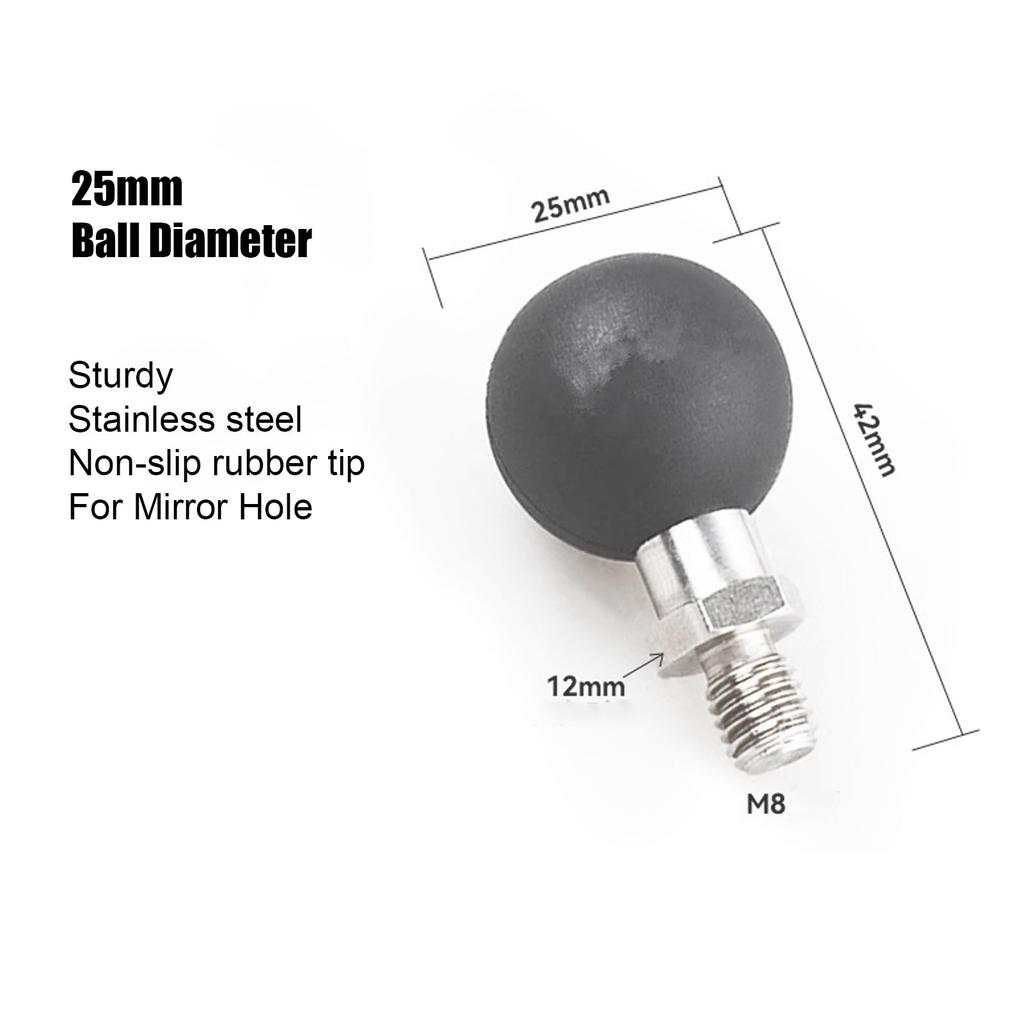 Ball Mount Holder - Ball Head Adapter for Bike Mirror Mount | All Around