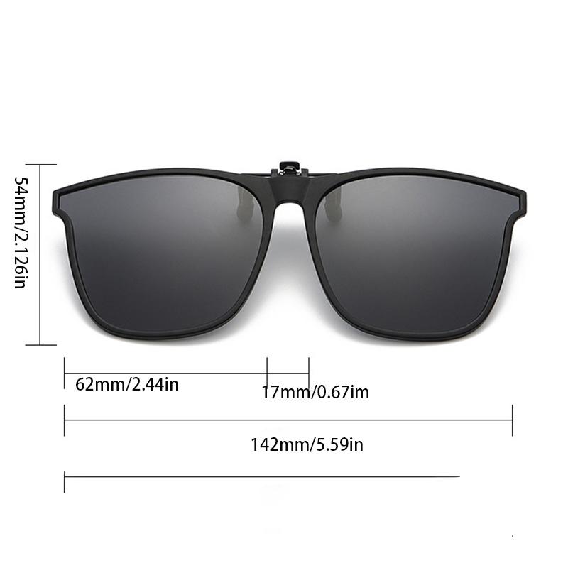 2 szt. Modne ultralekkie okulary przeciwsłoneczne TR z klipsem dla kierowców, okulary noktowizyjne, unisex, podróżne okulary przeciwsłoneczne