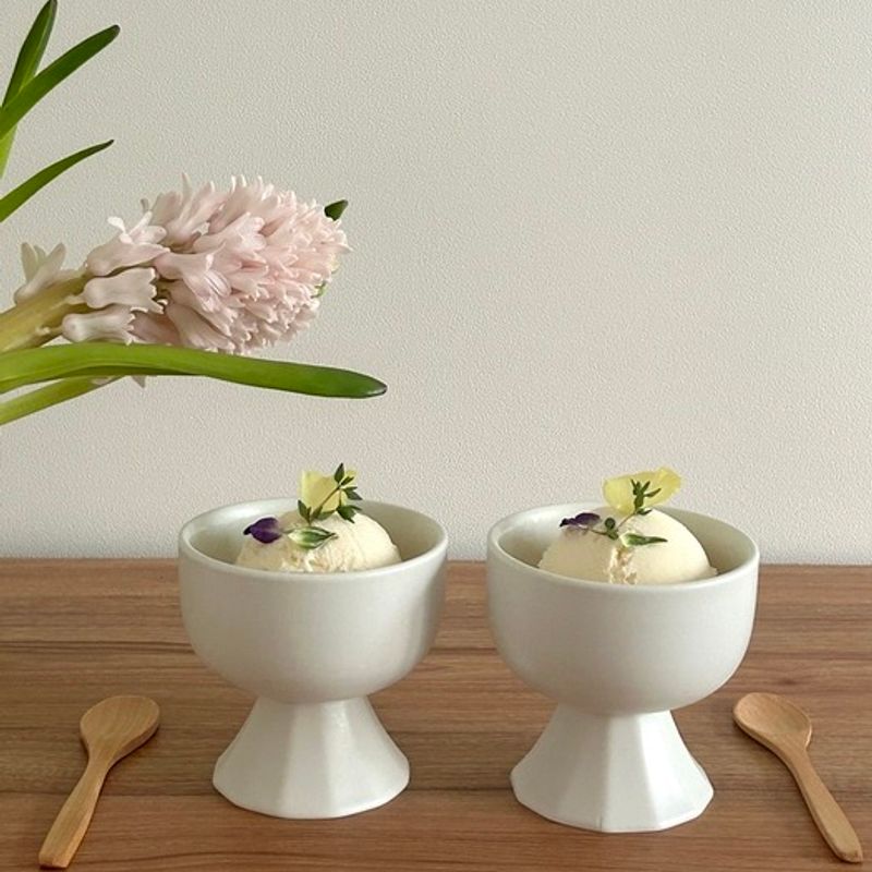 Elegante Tisch Heum Sorajan 2-farbige Dessertschale Weinglas Makgeolli-Glas