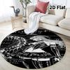 Death Note Round Area Rug Carpet Rug For Living Room Bedroom Sofa Playroom Decor Nonslip Floor Mat