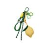 Lovely Star Lemon Keychain Nylon Wove Rope PU Leather Hanger Car Keyring Cartoon Bag Pendant Men