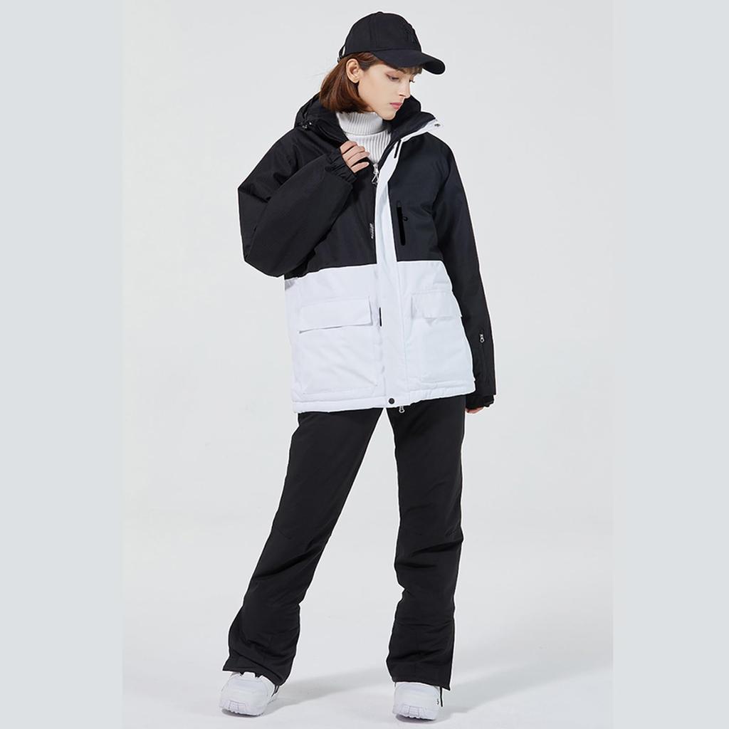 HOTIAN Snowboard and Ski Wear Jacket and 9 7 Sizes Water Cold X Women's Set, Pants, Colors, (XS-3XL), 10,000mm Resistance, Water-Repellent, Weather,