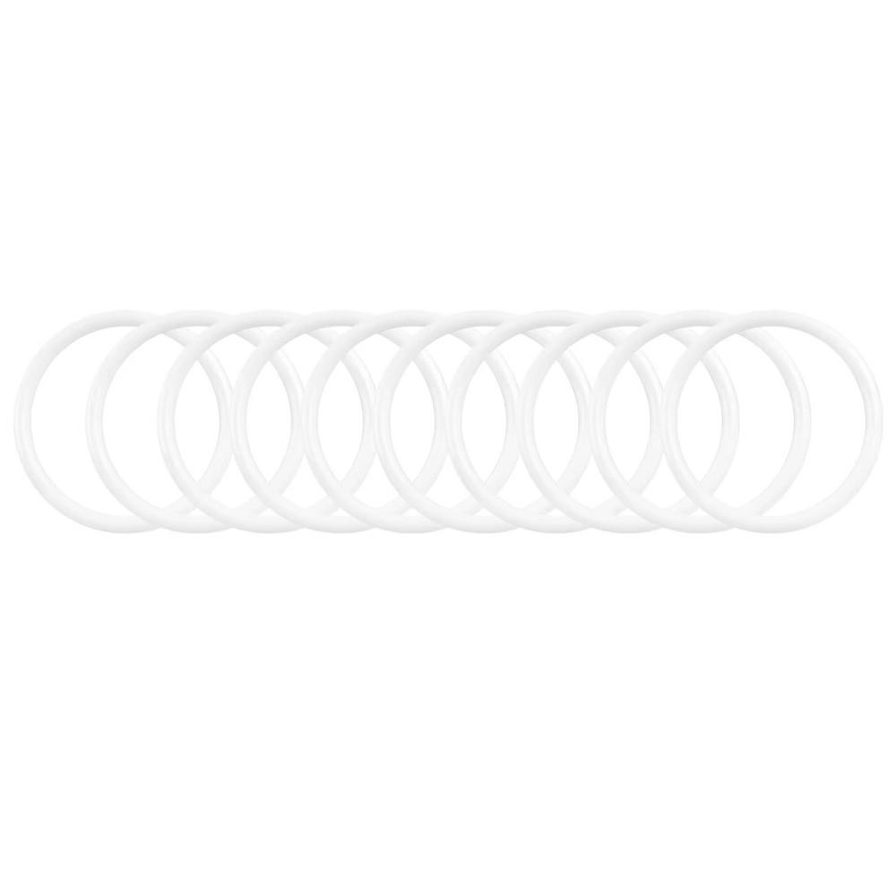 10PCS Smooth Surface Plastic Hoops Rings White Macrame Hoops Dream Catcher Making