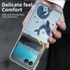 Cute Whale Pattern Transparent Case For Motorola Razr 60 50 40 Ultra Razr60 Razr50 Razr40 Shockproof Folding Hard PC Phone Cover