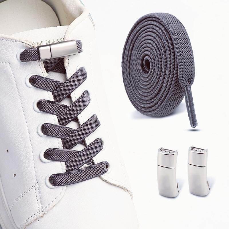Lacci magnetici per sneakers senza nodo, lacci elastici per scarpe per adulti e bambini, lacci elastici senza nodo, accessori per scarpe, 1 paio/2 paia