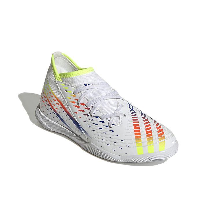 Adidas Predator Edge.3 IN J Al Rihla Pack - White Kids Sneakers Cloud-White Solar-Yellow Power-Blue GV8509