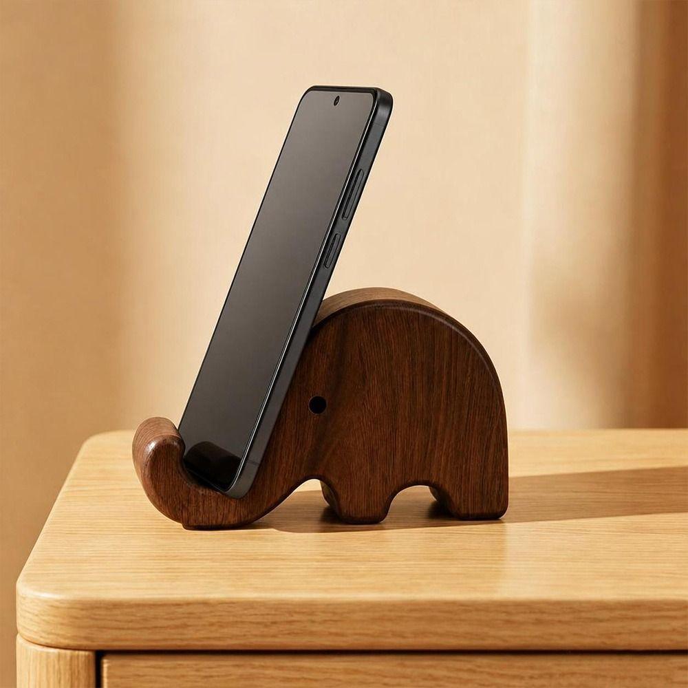 Portable Elephant Phone Stand Minimalist Style Ergonomic Stand Hands-Free Video Stand  Desktop Use