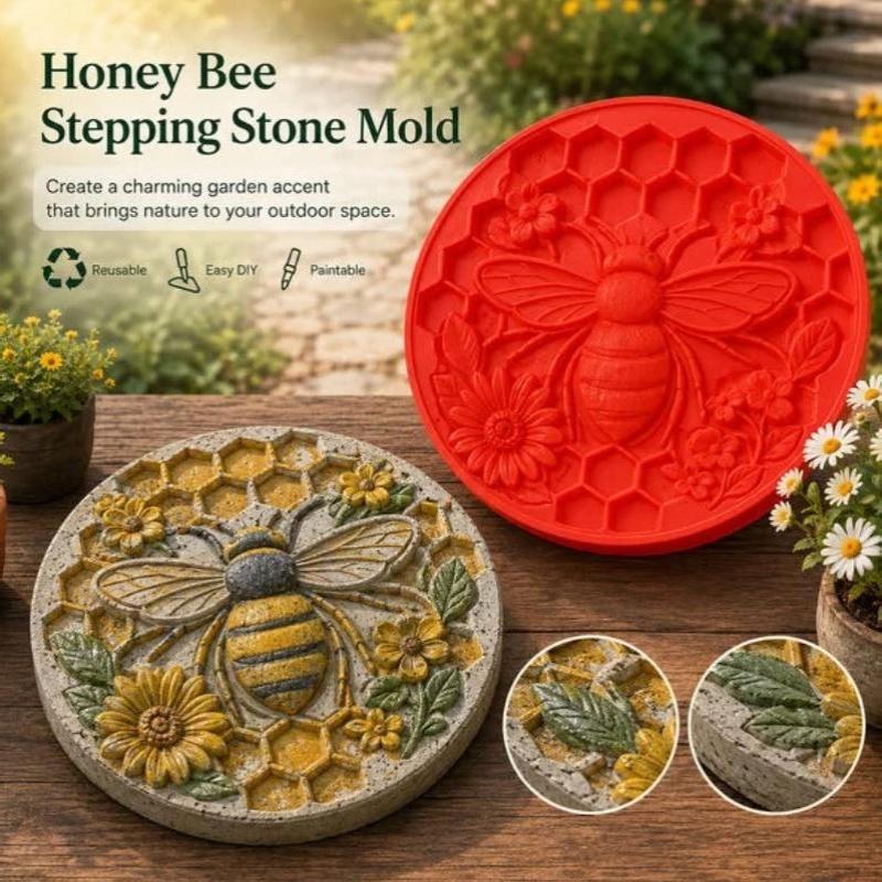 New Silicone Reusable Sunflower Stepping Stone Mold Various Shapes Stepping Stone Molds, Molds For Concrete