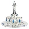 Alloy Wine Glass Pot Set Rustproof Exquisite Decorative Retro Metal Wine Glasses Pot Set for Home