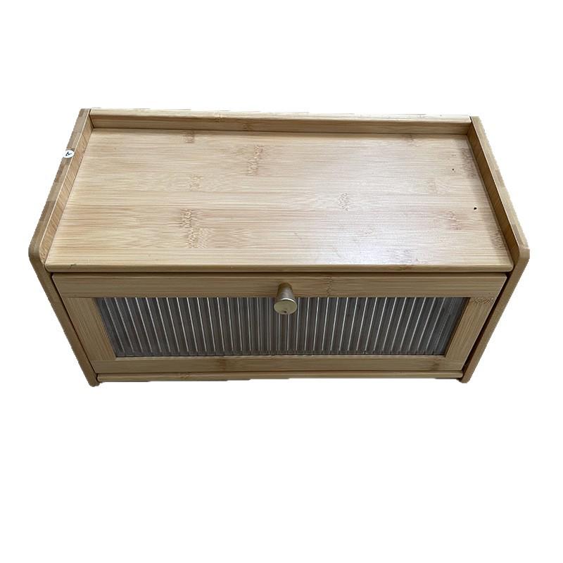 Bamboo Multifunctional Kitchen Bread and Teacup Storage Rack