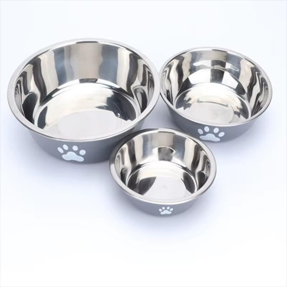 Stainless Steel Dog Bowl Anti-slip Pet Feeder New Cat Bowl  Suitable for Puppies