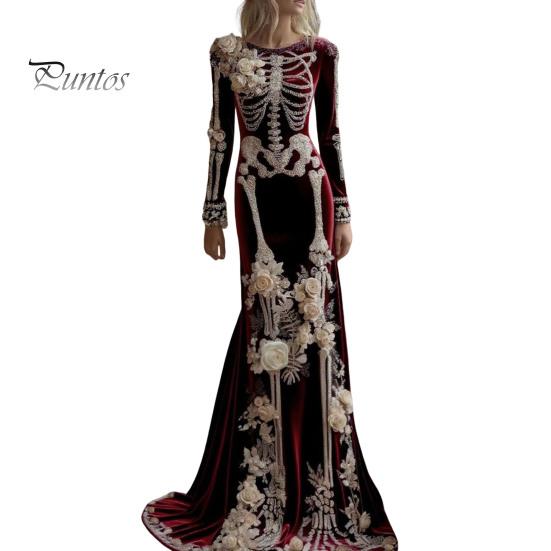 Helovīna Cosplay Kostīms Sievietēm Ar Kaulu