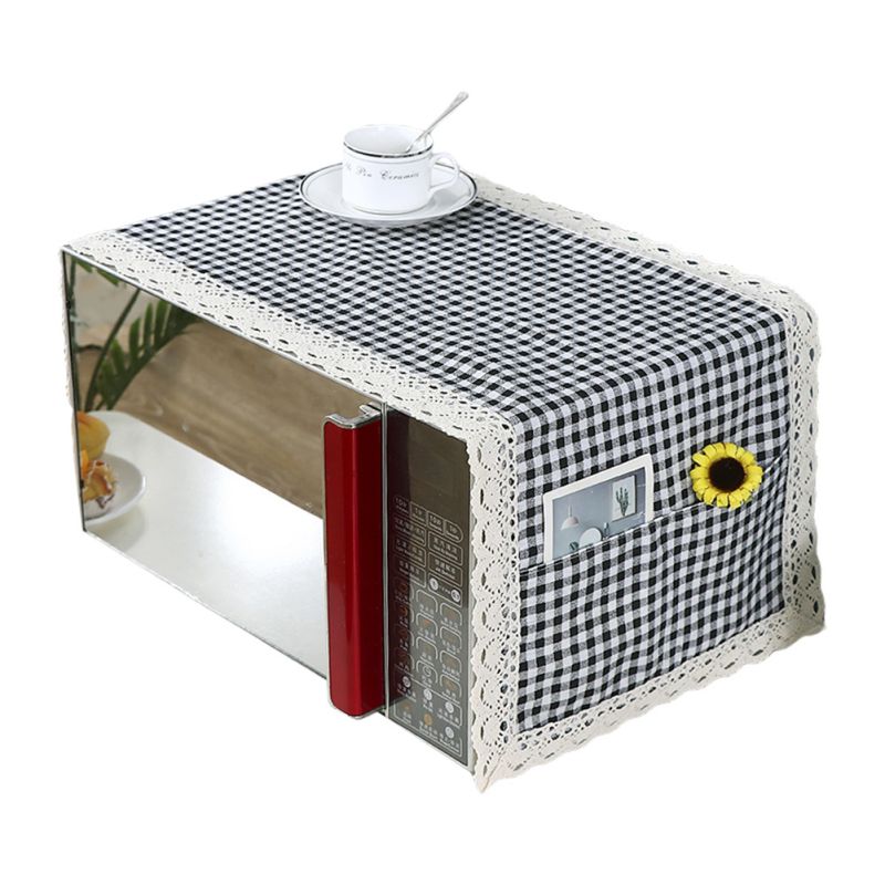 

35x100 см противоскользящий пылезащитный чехол для микроволновой печи верхняя крышка декоративная кухонная крышка для тостера с мешками для хранения