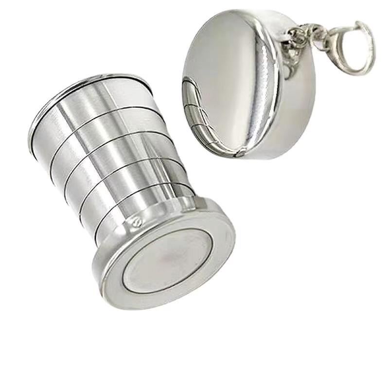 OEING Portable Collapsible 201 Stainless Steel Cup