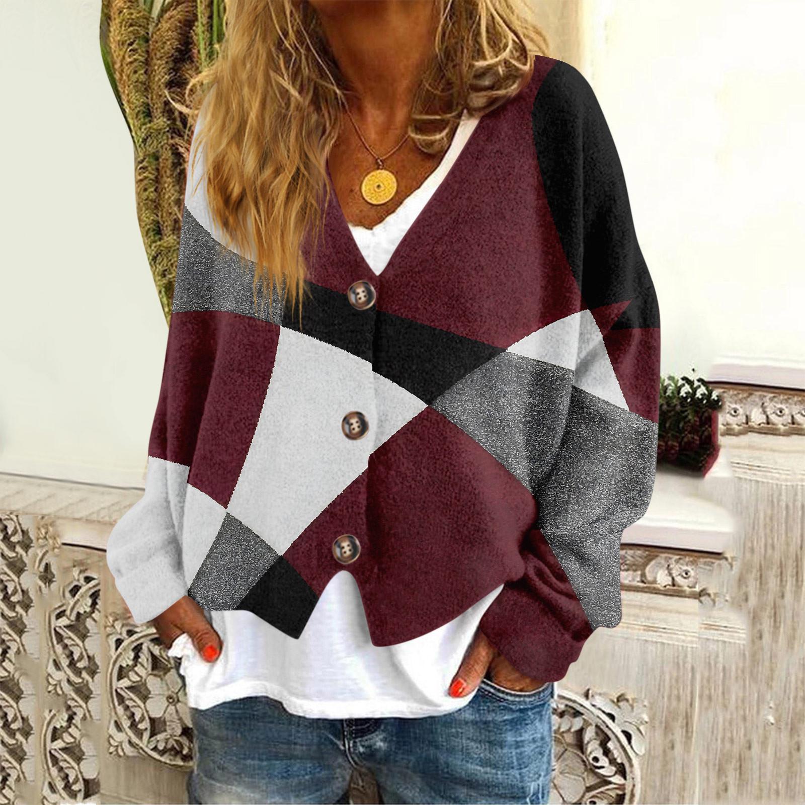 

Женская мода с длинным рукавом, рождественский принт «Снеговик-снежинка», куртка, кардиган XL винный