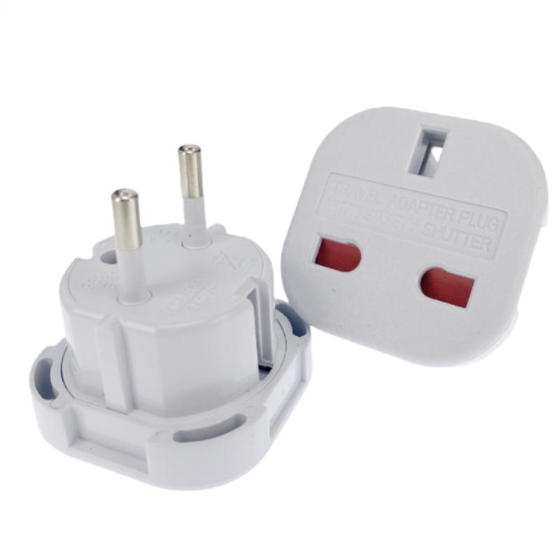 1pcs UK to EU Socket Adapter 220V Euro Travel Plug Converter AC Wall Charger Power Adapter UK British Adapter Electrical Outlets
