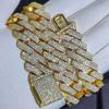 20mm Cuban Link Chain for Men Iced Out Choker Necklace Prong Setting Cubic Zirconia Big Heavy Chunky Hip Hop Jewelry