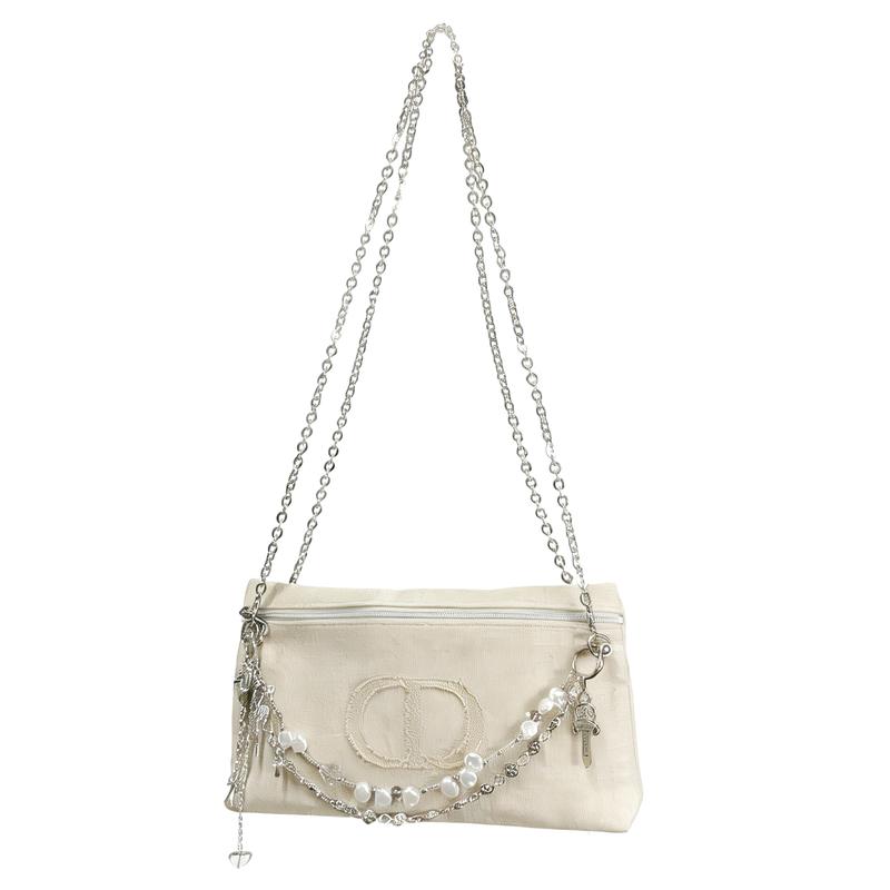 Dior DIY Style Cosmetic Bag Moonlight Concerto, Niche High-end Sense, Versatile Classic, Trendy Retro, Simple and Fashionable, Commuter Bag,