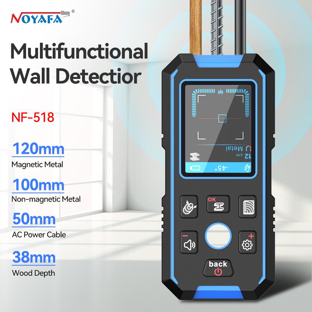 NOYAFA NF-518 Wall Scanner Metal Detector LCD Display Detect Metal Wood AC Live Wire Copper Multifunction Stud Finder