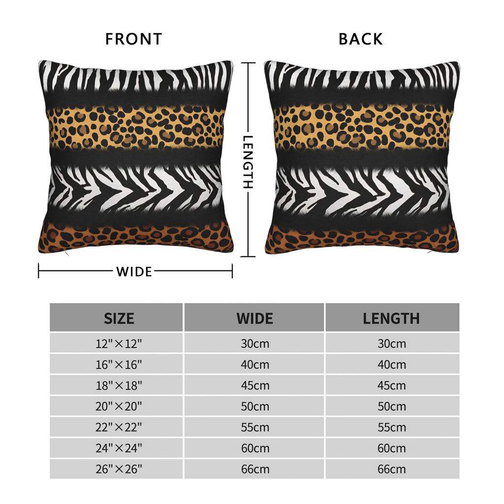 Animal Print Pillow Case Soft Pillow Cover For Sofa Home Decor Novelty Pillowcases