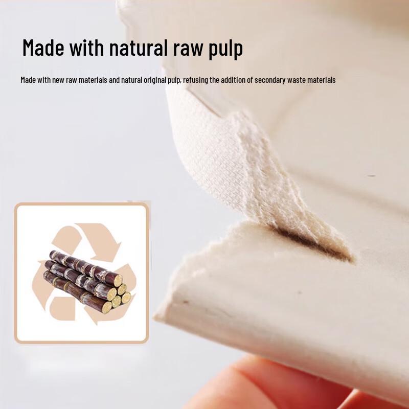 Chef's Choice Compostable Sugarcane Pulp Meal Containers with Lids