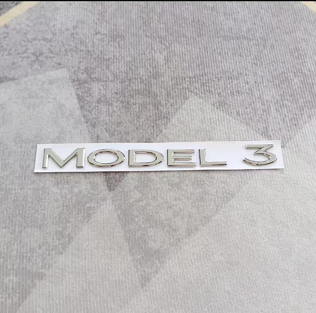 Car Trunk Replacement Logo Sticker Accessory For Tesla SpaceX Model 3 Highland 2023 S X Y Y-Eur Roadster P75D P85D P90D P100D