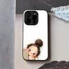 Cute Angry Little Girl Phone Case For IPhone 17 Air 16 E Pro Max 15 14 13 Mini 12 Pro 11 Max Plus Black Glass Cover
