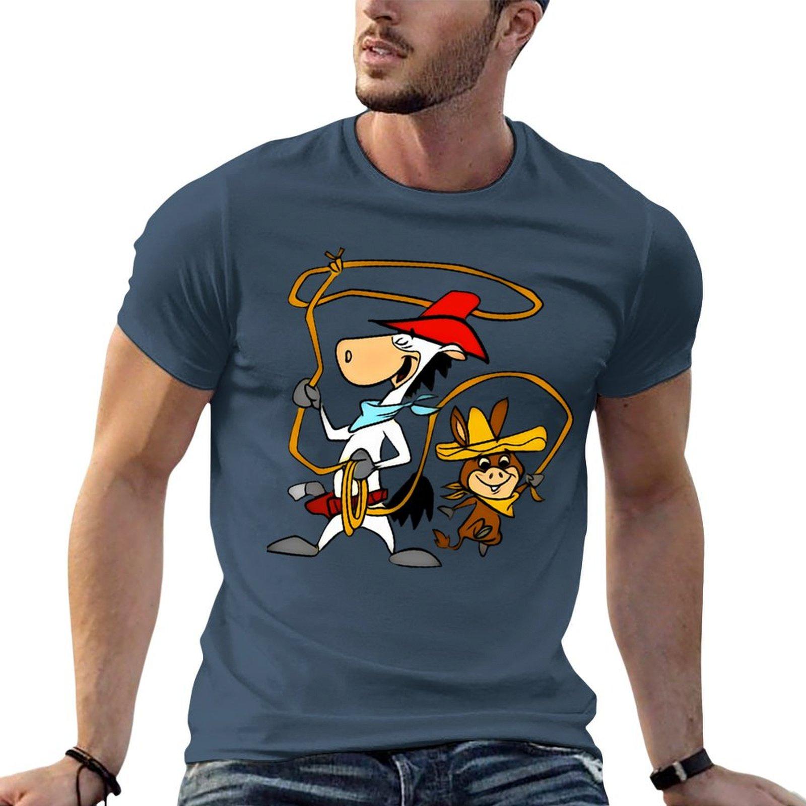 Quick Draw Mcgraw And Baba Looey Tshirt Funny T Shirts Dark Humor Unisex T Shirt Heavy Cotton T Shirts With Prints Tshirt S